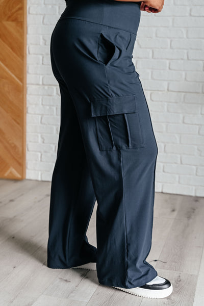 Explore More Collection - Race to Relax Cargo Pants in Nocturnal Navy