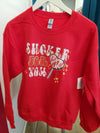 Explore More Collection - Sucker For You Sweatshirt Red