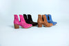 Explore More Collection - Journee Ankle Boots in Magenta