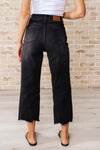 Explore More Collection - Ryan High Rise Button Fly Wide Leg Crop Jeans