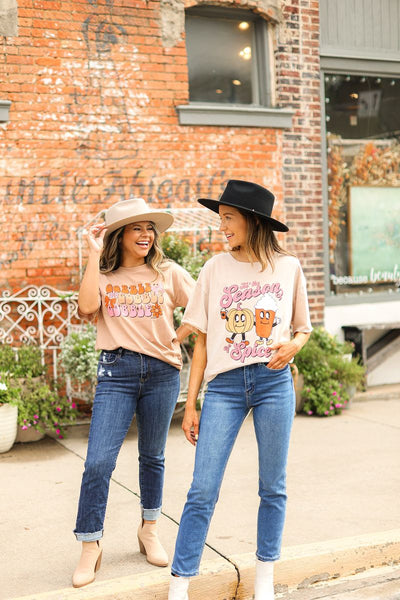 Explore More Collection - Gobble Gobble Gobble on Taupe Crewneck