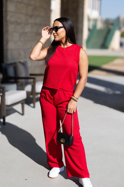 The Earhart Top, Red