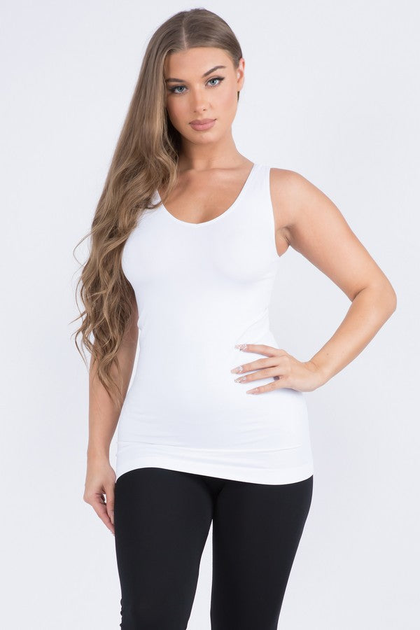 Everyday Basics - U or V Neckline Tank - Choose Color