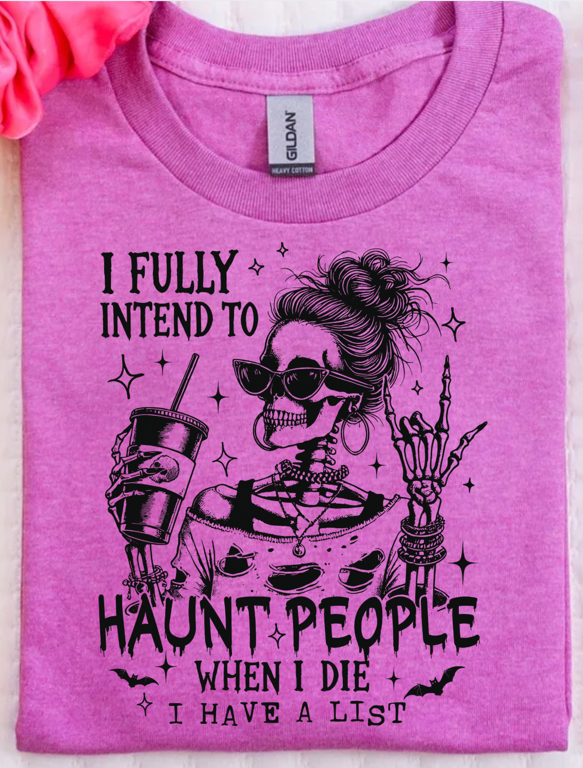Explore More Collection - Haunt People when I Die Graphic Tee