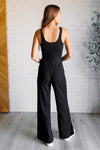 Explore More Collection - Shavasana Everyday Wide Leg Jumpsuit in Black