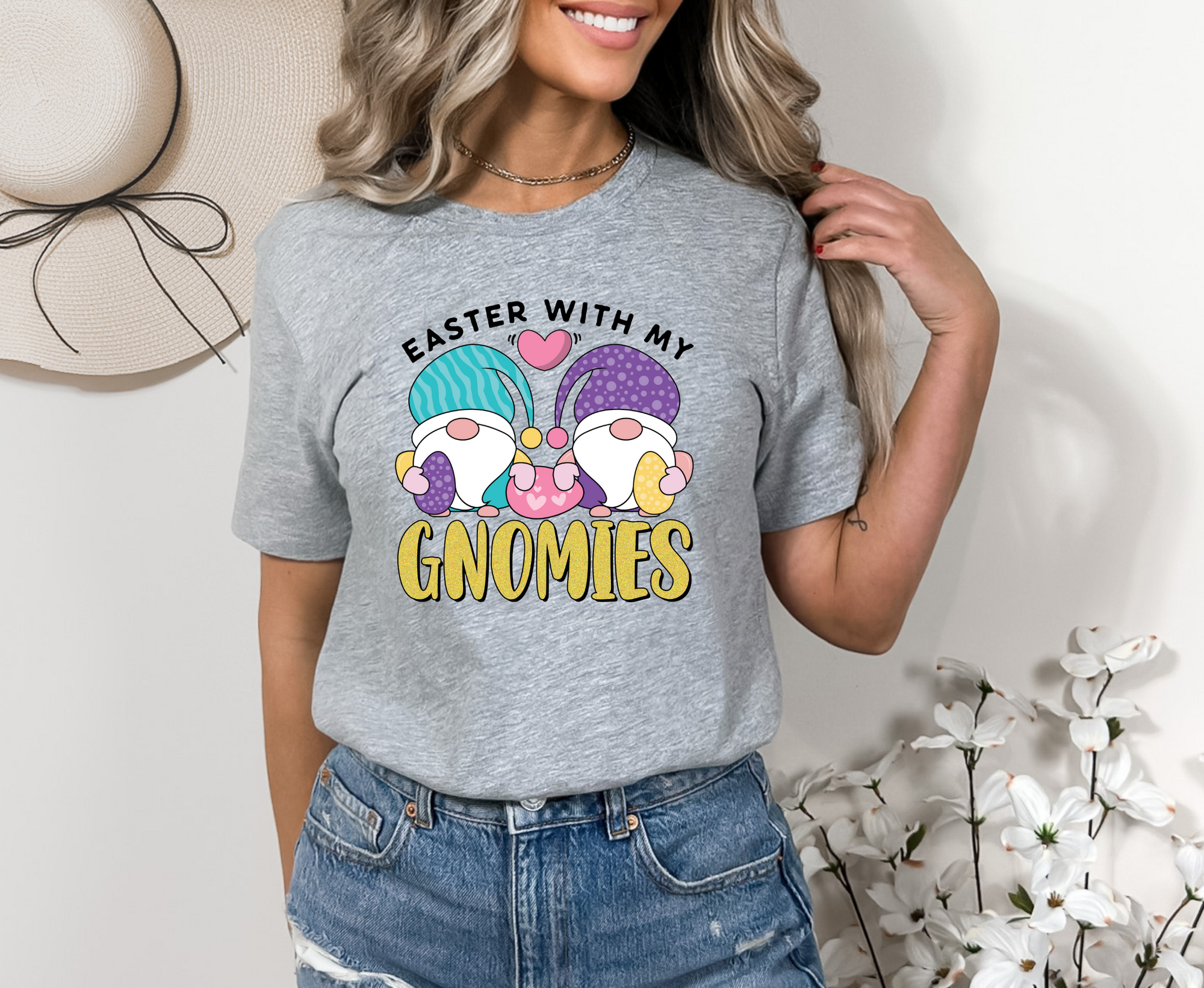 Explore More Collection - Easter with my Gnomies Unisex Jersey Short Sleeve Tee