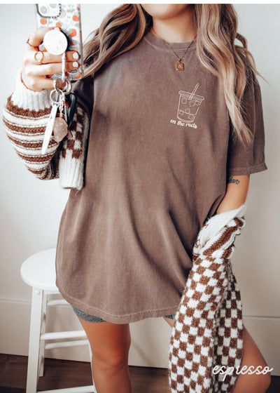 PRE-ORDER: On the Rocks Iced Coffee Tee *6 Colors (S-3X)