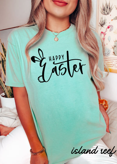 Happy Easter Comfort Colors Tee *15 Colors (S-3X)