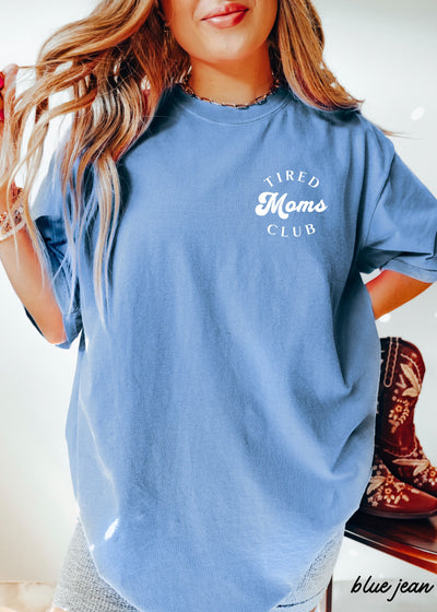 Pocket Tired Moms Club Tee *12 Colors (S-3X)