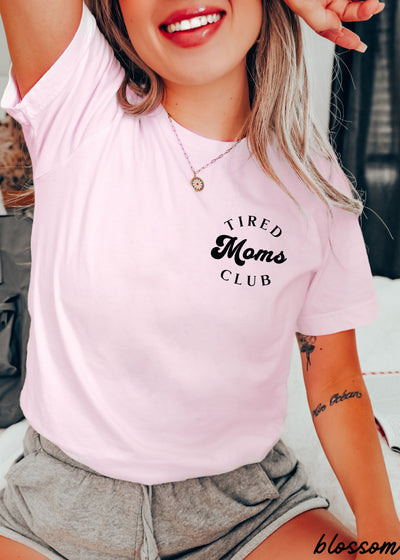 Pocket Tired Moms Club Tee *12 Colors (S-3X)