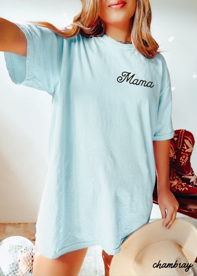 Mama Pocket Tee *12 Colors (S-3X)