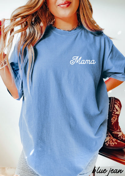 Mama Pocket Tee *12 Colors (S-3X)