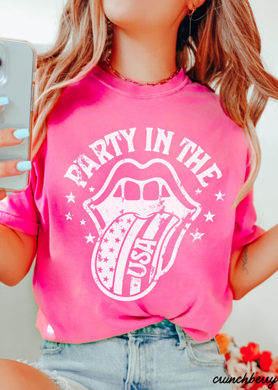 Party in the USA Tee *6 Colors (S-3X)