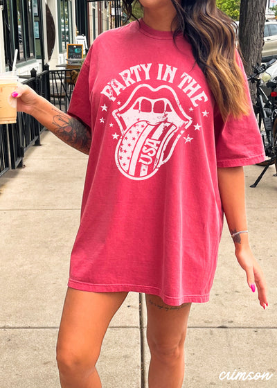 Party in the USA Tee *6 Colors (S-3X)