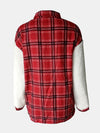 Explore More Collection - Fuzzy Button Up Long Sleeve Jacket