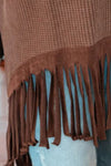 Explore More Collection - Fringe Round Neck Long Sleeve Top