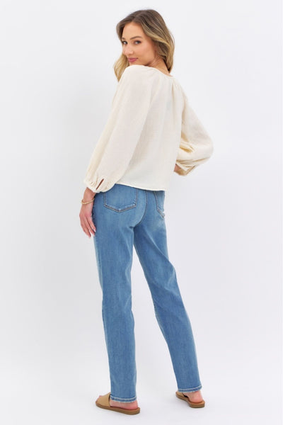 Explore More Collection - Judy Blue Full Size High Waist Straight Jeans