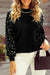 Explore More Collection - Pearl Detail Mock Neck Long Sleeve Sweater