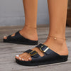 Explore More Collection - Double Buckle Open Toe Sandals