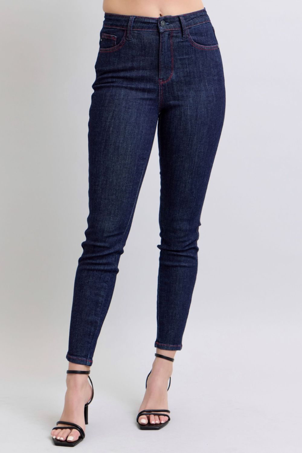 Explore More Collection - Judy Blue Full Size Heart Shaped Back Pockets Skinny Jeans