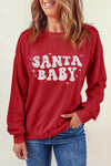 Explore More Collection - SANTA BABY Round Neck Long Sleeve Sweatshirt