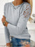 Explore More Collection - Full Size Cutout Round Neck Long Sleeve T-Shirt