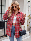 Explore More Collection - Plaid Button Up Long Sleeve Shirt