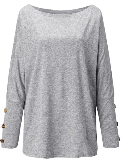 Explore More Collection - One Shoulder Long Sleeve T-Shirt