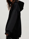 Explore More Collection - Pocketed Dropped Shoulder Long Sleeve Hoodie