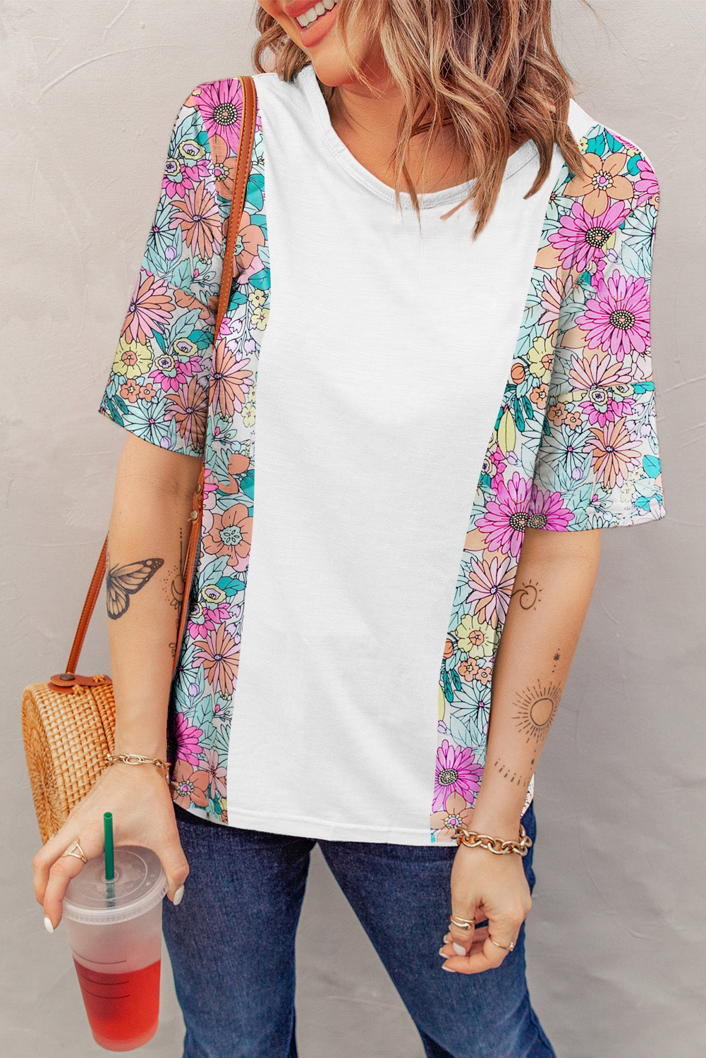 Explore More Collection - Printed Round Neck Half Sleeve T-Shirt