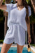 Explore More Collection - Openwork Short Sleeve Top and Shorts Cover Up Set