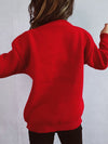 Explore More Collection - Christmas Tree Round Neck Long Sleeve Sweater