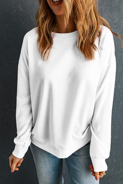 Explore More Collection - Round Neck Dropped Shoulder Sweatshirt