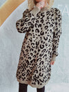 Explore More Collection - Leopard Round Neck Long Sleeve Sweater