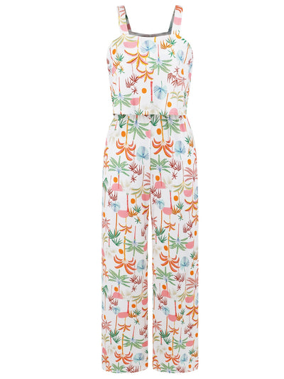 Explore More Collection - Printed Wide Strap Top and Pants Set