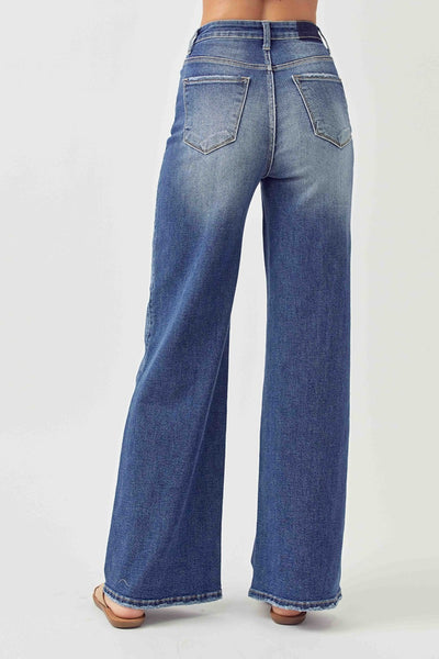 Explore More Collection - Risen Full Size High Rise Wide Leg Jeans