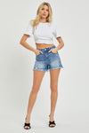 Explore More Collection - RISEN Full Size High Rise Raw Hem Denim Shorts