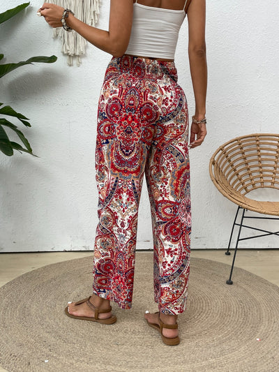 Explore More Collection - Printed Wide Leg Pants