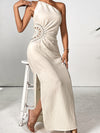 Explore More Collection - Slit One Shoulder Sleeveless Maxi Dress