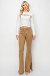 Explore More Collection - RISEN Bailey Full Size High Waist Side Slit Flare Jeans