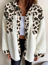 Explore More Collection - Fuzzy Button Up Long Sleeve Jacket