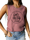 Explore More Collection - Letter Graphic Round Neck Tank