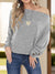 Explore More Collection - One Shoulder Long Sleeve T-Shirt