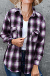 Explore More Collection - Full Size Plaid Collared Neck Long Sleeve Shirt