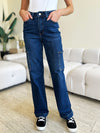 Explore More Collection - Judy Blue Full Size High Waist Straight Cargo Jeans