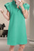 Explore More Collection - Ruffled V-Neck Cap Sleeve Mini Dress