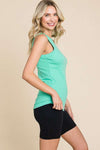 Explore More Collection - Culture Code Full Size Ribbed Round Neck Tank