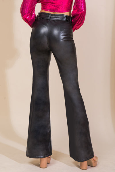 Explore More Collection - HOPE YOU KNOW FAUX LEATHER PANTS