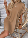 Explore More Collection - Round Neck Short Sleeve Mini Dress