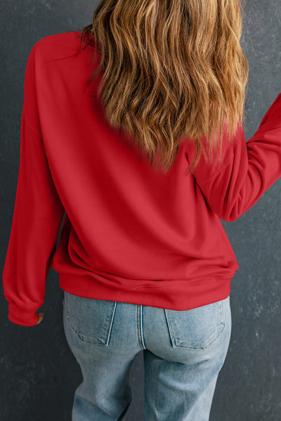 Explore More Collection - Round Neck Dropped Shoulder Sweatshirt